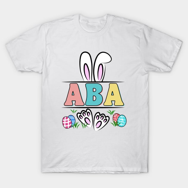 ABA Behavior Analyst Behavior Therapy Easter Day T-Shirt by adil shop